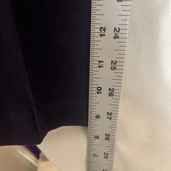 VINTAGE Faux Suede Violet Pants Size Medium Trousers Dress Pants Size 10 - Picture 5 of 6